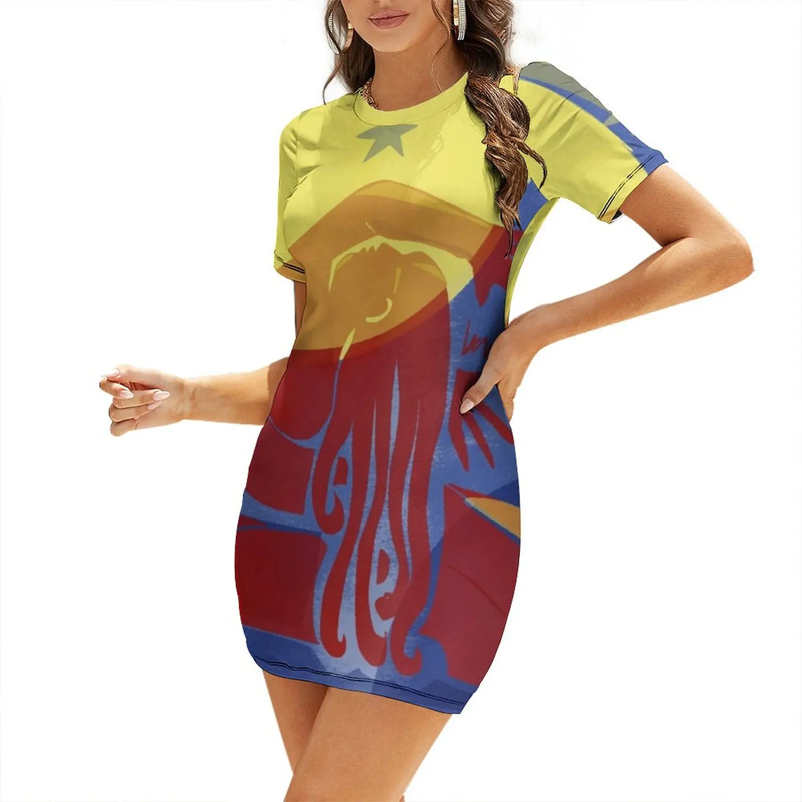 

Reverence- celestial dance Short Sleeved Dress Woman clothes birthday dress beach dress