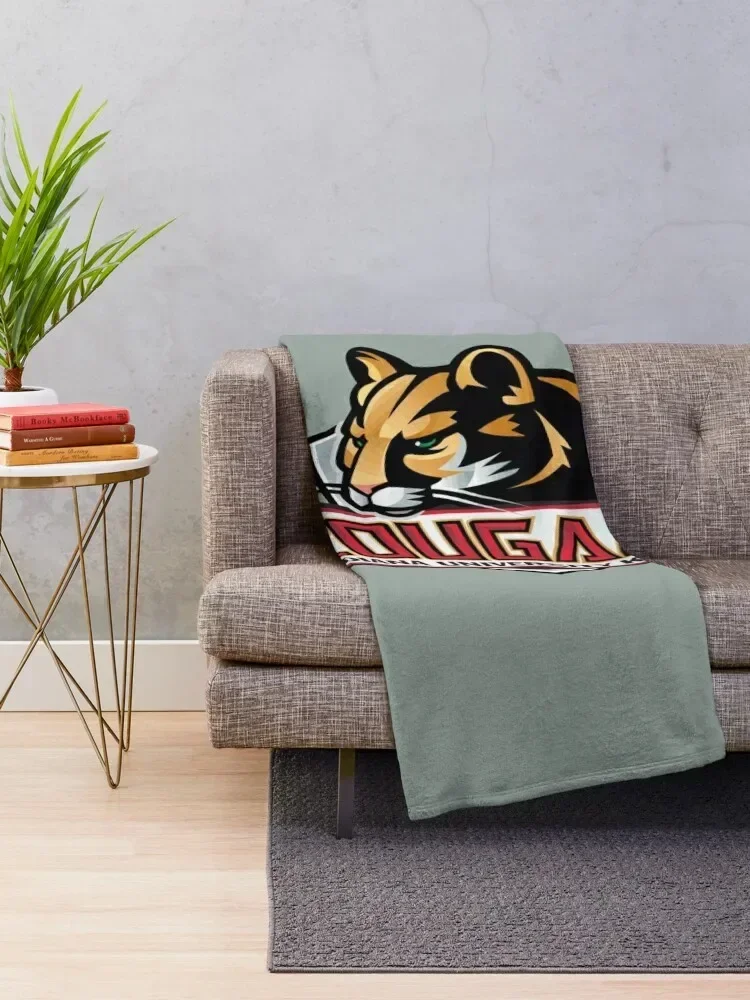 The Indiana U Kokomo Cougar Throw Blanket Thermals For Travel Nap cosplay anime Blankets