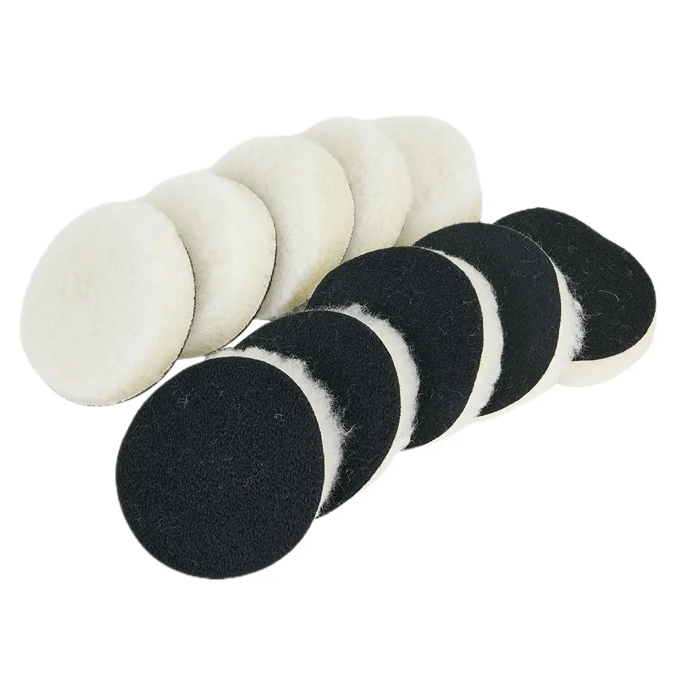 Buffing Polishing pads for Car Polisher Waxing Detailing Cleaning Care Accessory Set Woolen Pack 10pcs 3Inch Supply