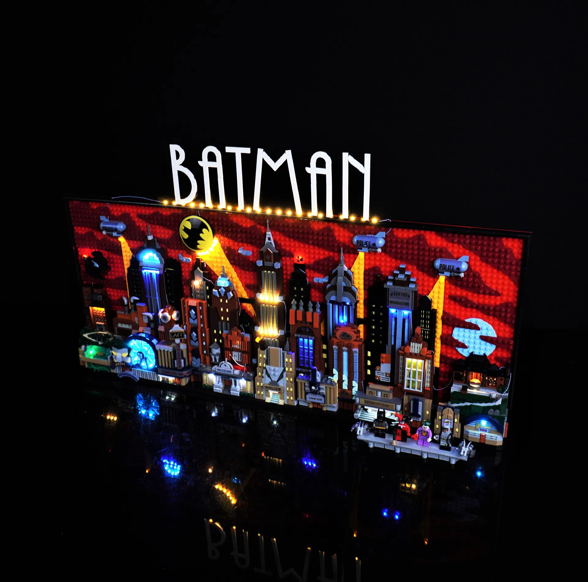 LED Light Kit for 76271 Gotham City Skyline Building Blocks Model Remote Control Lighting Accessories Display Gift Set