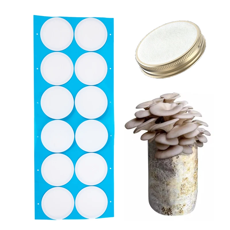 Filter Paper Stickers 76.2mm 59mm 0.22 μm Filter Disc Mushroom Applied Under for Mushroom Cultivation