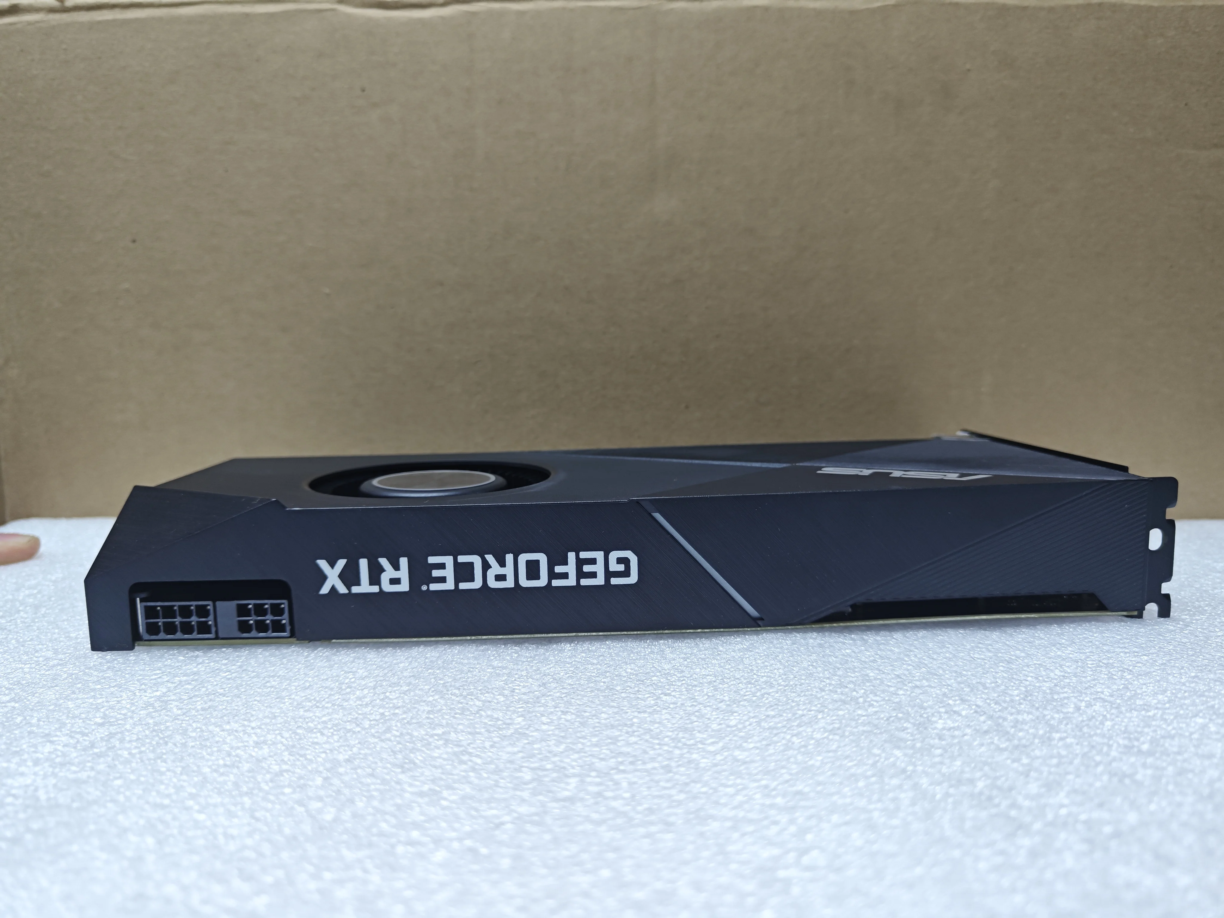 NVIDIA RTX 2070 8GB GPU ASUS TURBO-RTX2070-8G-PD graphics card support 8GB GDDR6 256bit HDMI USB Type-C DP 6+8pin Desktop PC view 3
