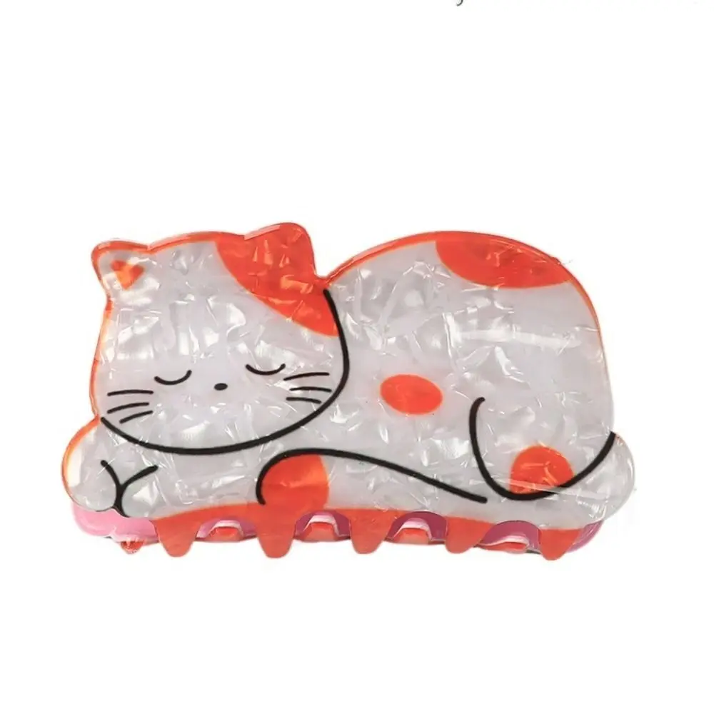

Elegant Dog Cat Hair Claw Korean Style Cartoon Animal Shark Clip Mide Size Grab Clip Acrylic Animal Hair Clip Daily