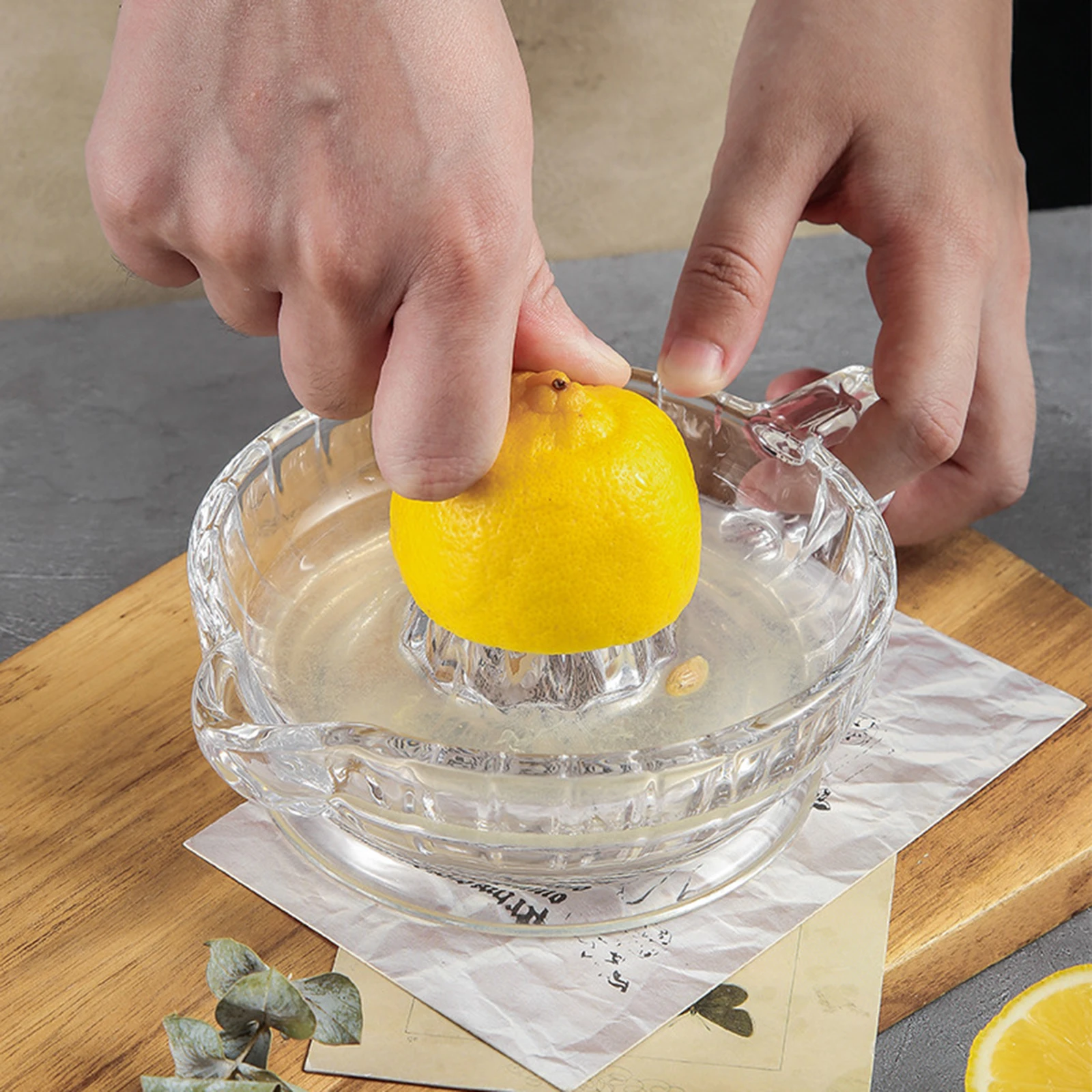 Multifunctional Glass Fruit Juice Squeezer Manual Lemon Juicer Citrus Orange And Grapefruit Juice Squeezer Kitchen Tool