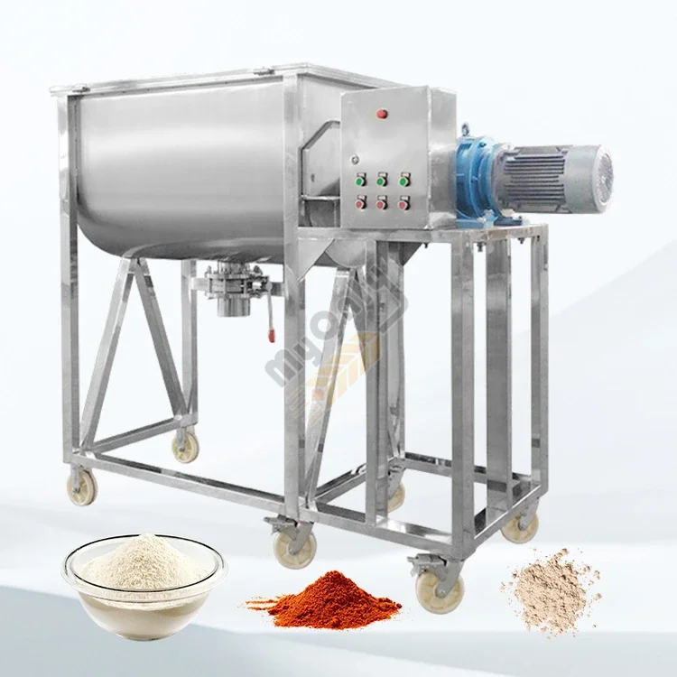 

Horizontal Ribbon Material Agitator 500kg Capacity Batch Powder Food Grade Dry Powder Mixer