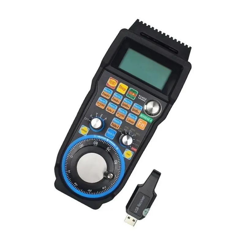 A27F-MPG Handwheel For CNC Milling Machine 4-Axis Wireless USB Receiver Included Pendant