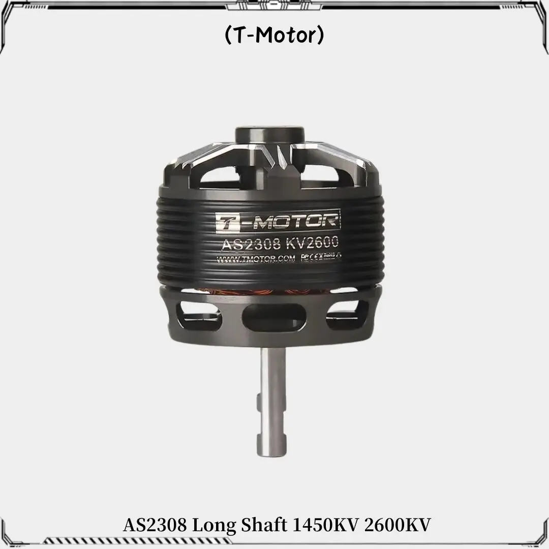 T-MOTOR AS2308 Long Shaft KV1450 KV2600 Brushless Motor for  FPV Racing Fixed Wing RC Drone