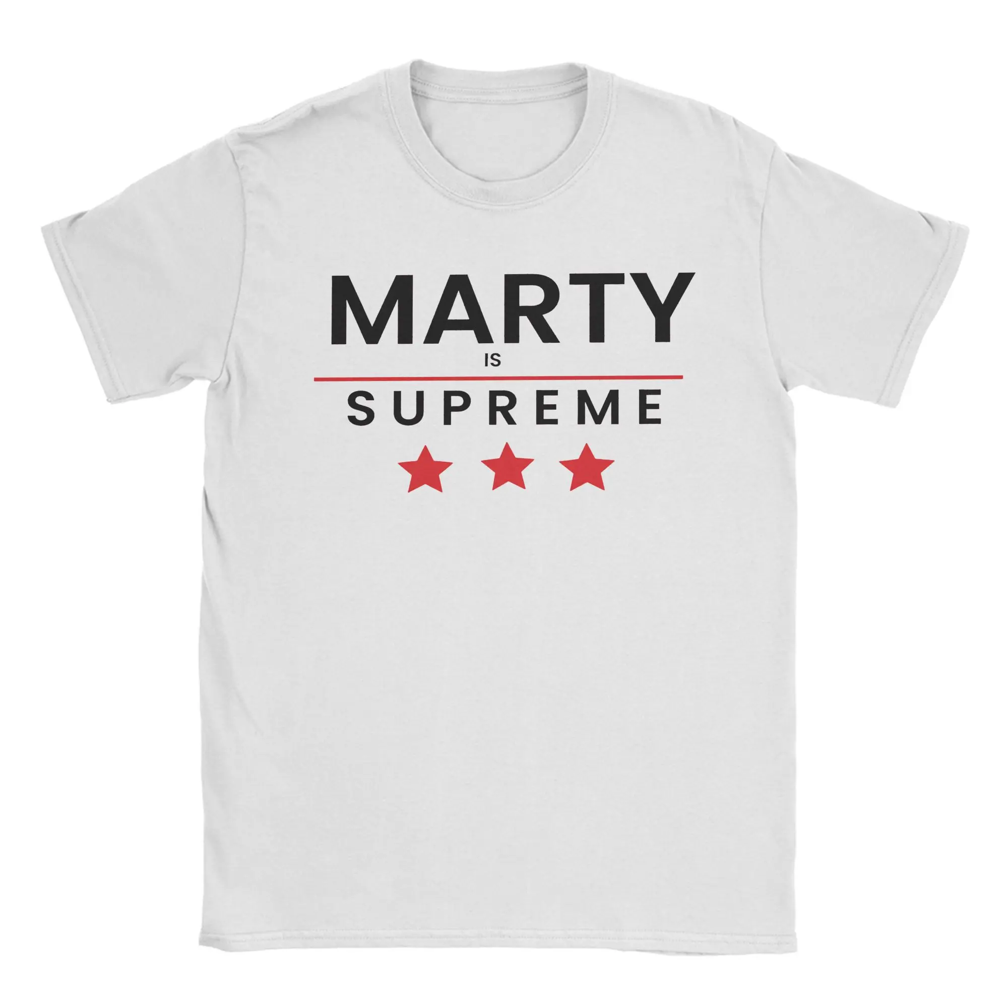 Men's Marty Supreme Timothee Chalamet T Shirt  Pure Cotton Tops Humorous Short Sleeve Crewneck Tees Summer T-Shirt
