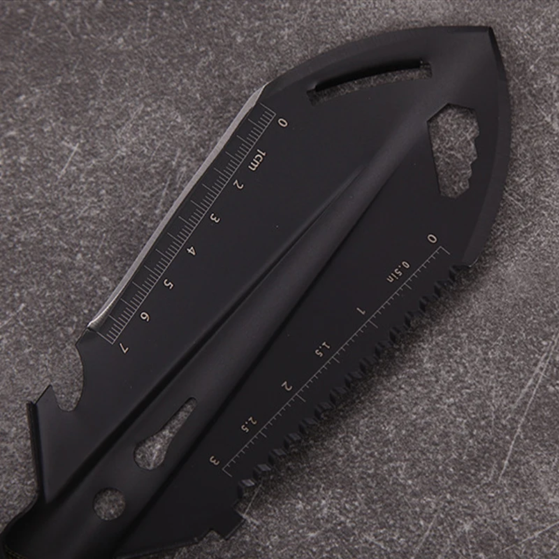 مجرفة المشي لمسافات طويلة على الظهر، مجرفة مهندس متعددة الوظائف، مجرفة التخييم، للأماكن الخارجية، الحفر، البستنة، البقاء على قيد الحياة.