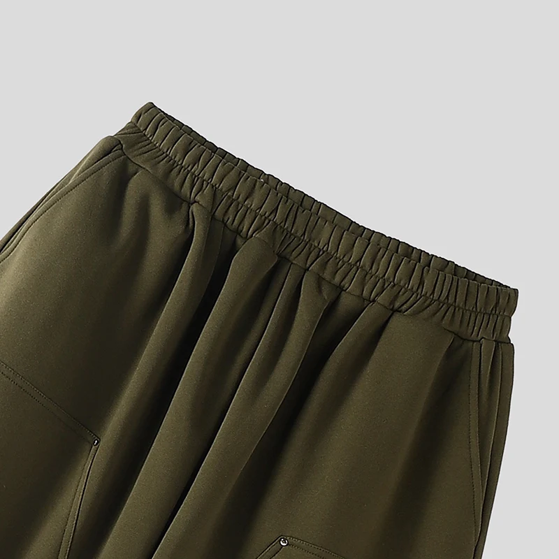 Männer Weite Hosen Elastische Taille Jogger Lose Freizeithosen Männer Streetwear Koreanischer Stil Mode Männliche Lange Hosen S-5XL INCERUN – Detail 14