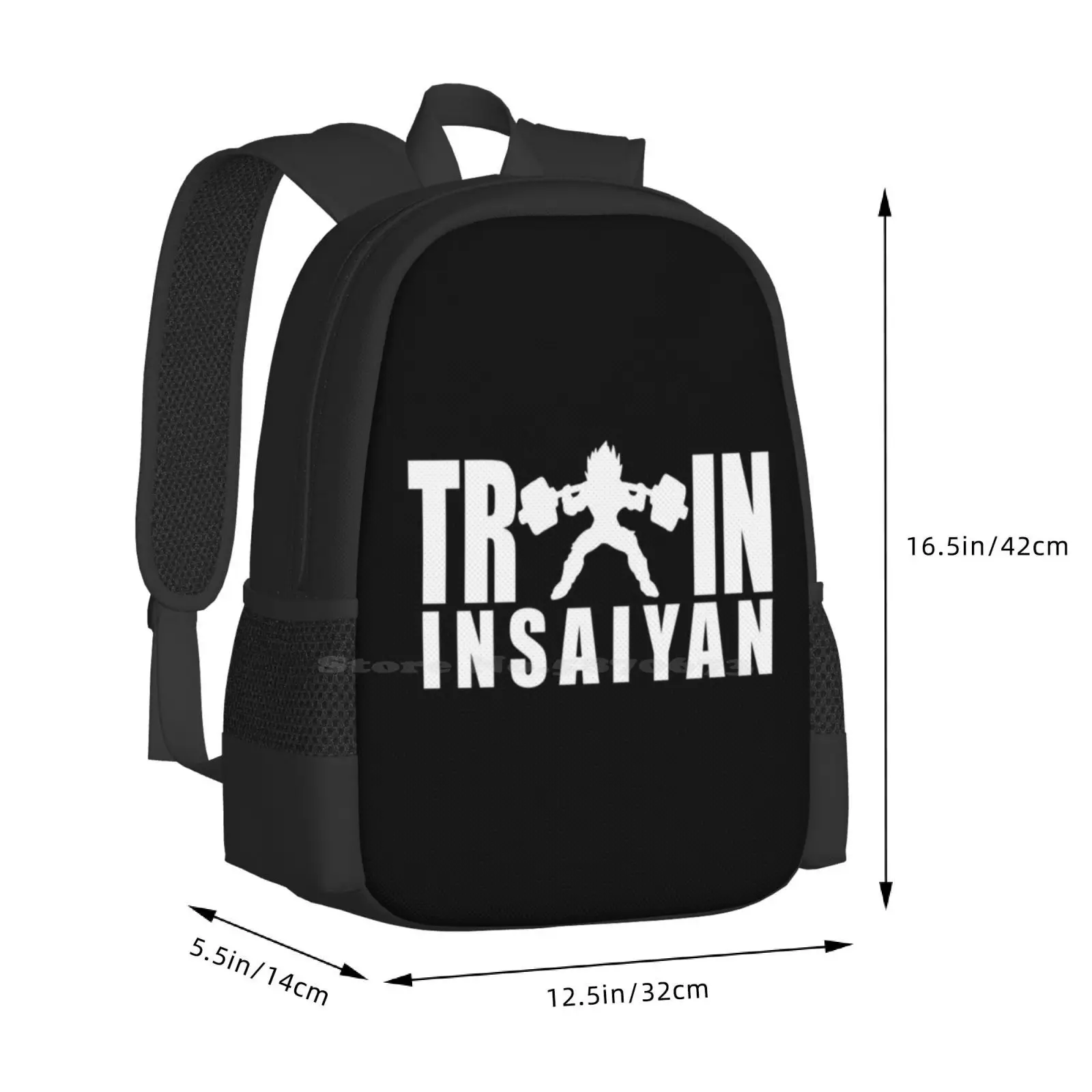 Trem Motivacional-Squat-Leg Dia Mochila Motivacional, Z, Dbz, Super Ssj2, Ssj3, Ssj4, Filho Humor, Trocadilho Engraçado, Nerd Geek, Bolsas de Moda, Venda Quente