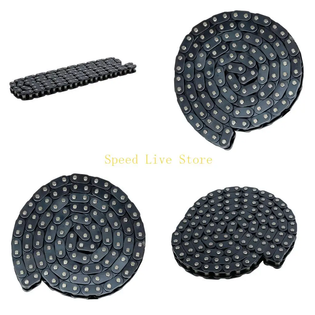 547C Very Strong Motorcycle Chain T8F 116 Links Metal Drive Chain Sand Bike Chain Replacement Suitable for 49Cc Youth ATVs