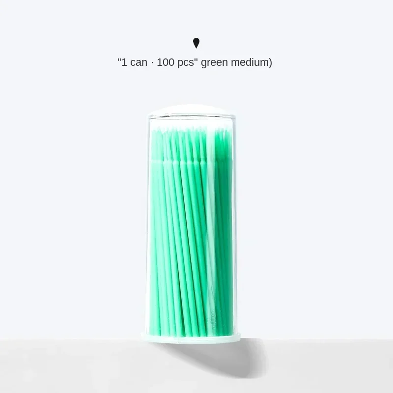 Disposable Eyelash Brushes, Swab Microbrushes, Eyelash Extension Removal Applicators, 100PCS Lot