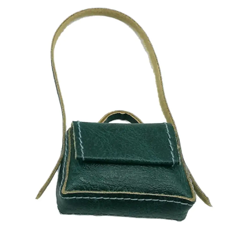 1/6 Maßstab Puppenzubehör PU-Leder Handtasche Mini Modische Tasche für Blythe BJD Puppen Kleidung Outfit