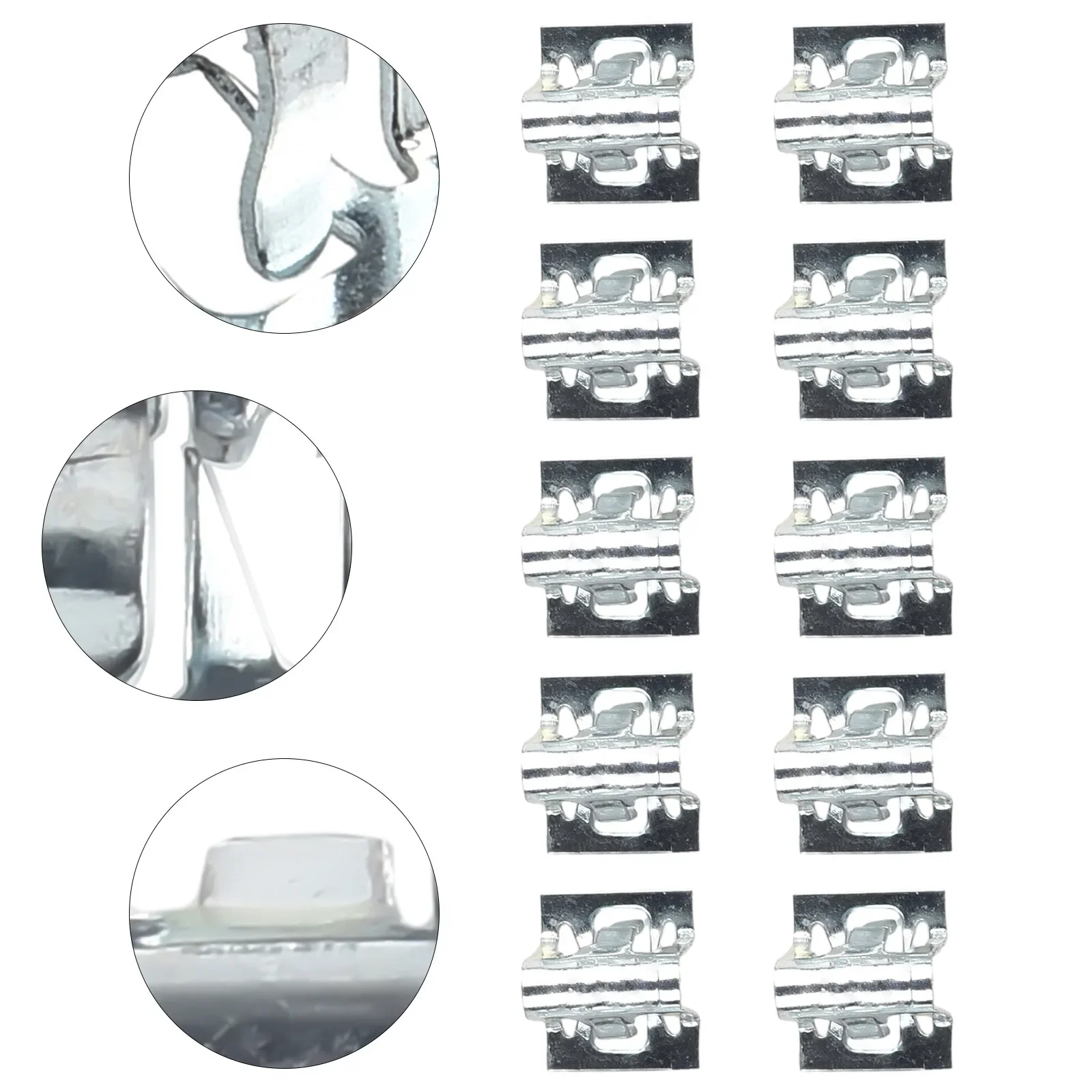 

Metal Clips Retainer Clip Car Interior Parts Wires Fixing Car Fasteners And Clips Fixed Clip Metal Panel Plate 10Pcs