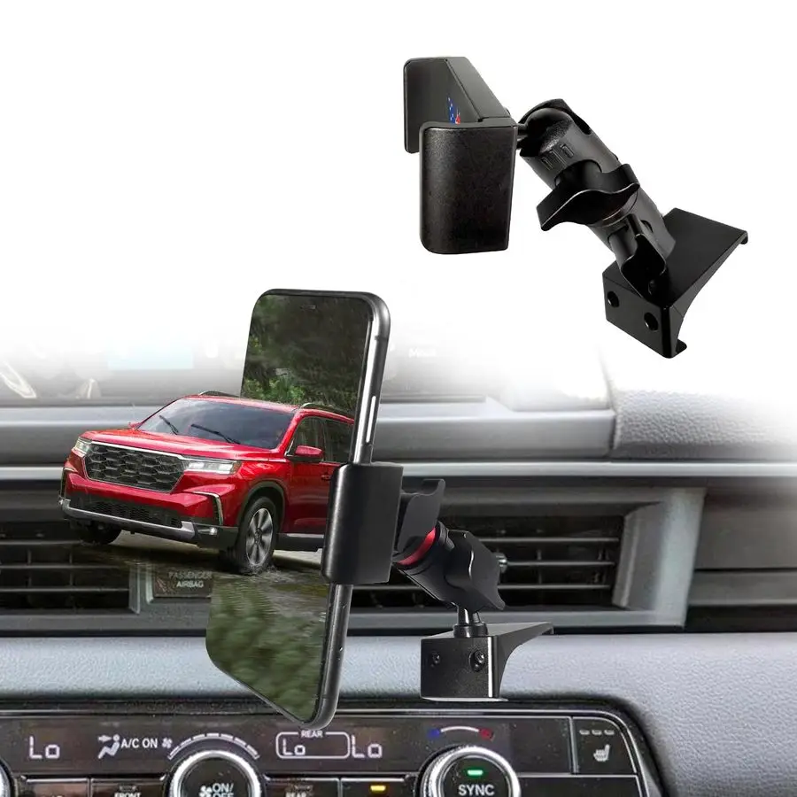 

Pilot Vent Phone Mount for Honda Pilot 20232025 Passport 2026 Accessories Aluminum Telescopic Air Vent Phone Holder Thick Case F