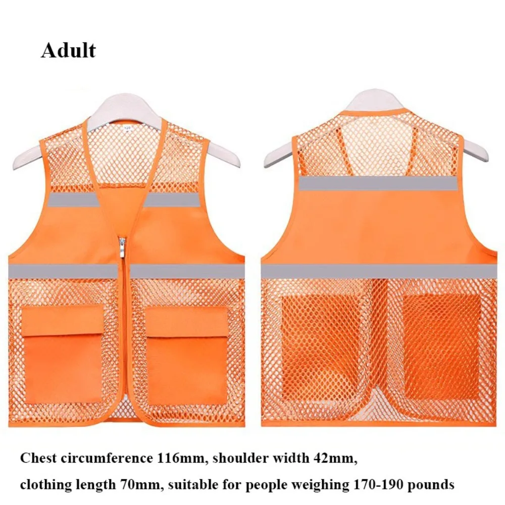 High Visibility Running Sports Vest Mesh Breathable Multicolors Reflective Vest Paste Reflective Strip