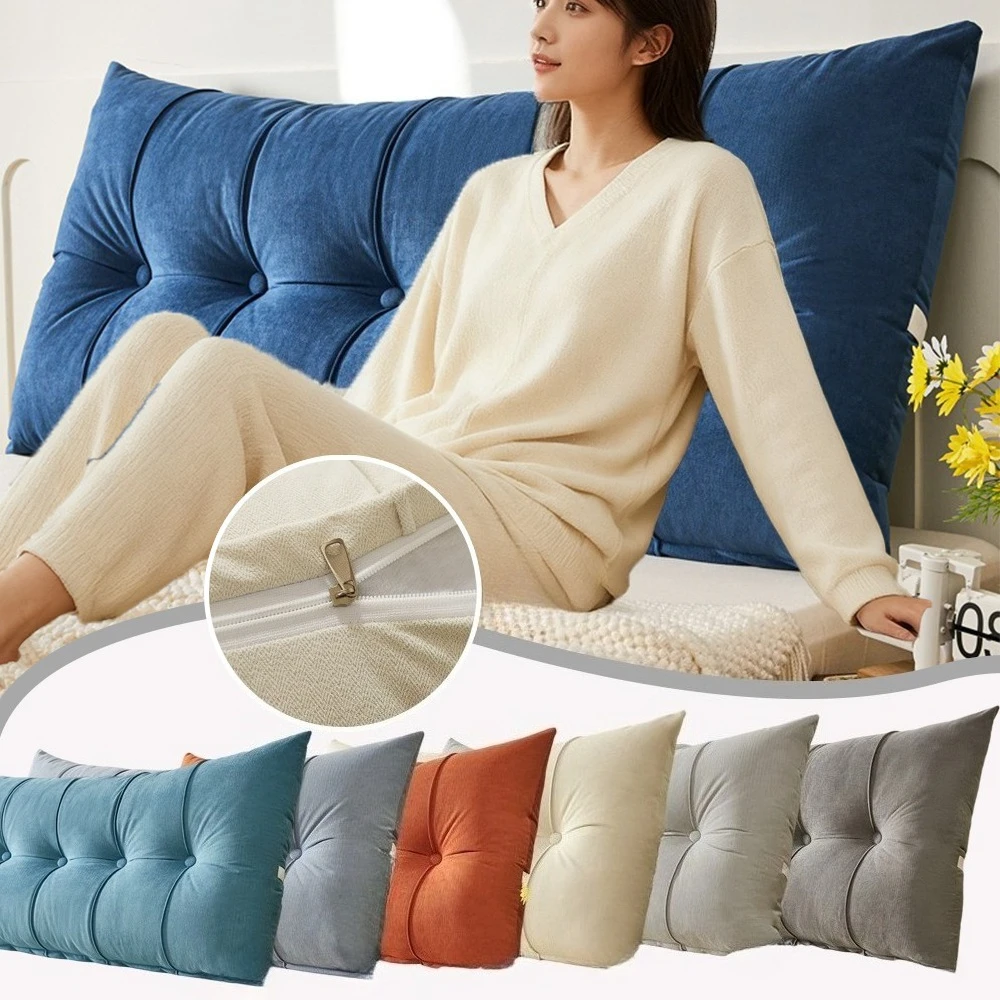 

Double Beds Head Cushions 1m-2m Bed Thickened Soft Removable Reading Backrest Pillow for Bay Window Tatami Bedroom Cojines Sofá