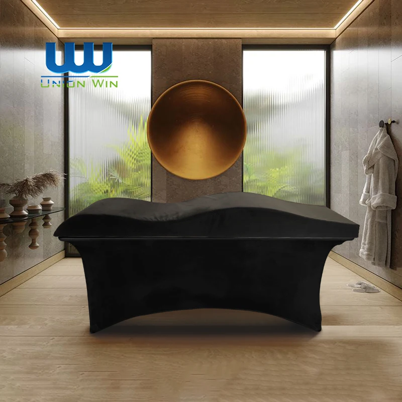 

Wave Shape Massage Bed Cushion Pressure Relieving Foam Topper for Home Salon SPA