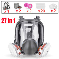 6800 Anti-Fog Gas Mask Full Face Industrial Painting Spraying Respirator Safety Work Filter Dust Proof Formaldehyde Protection
