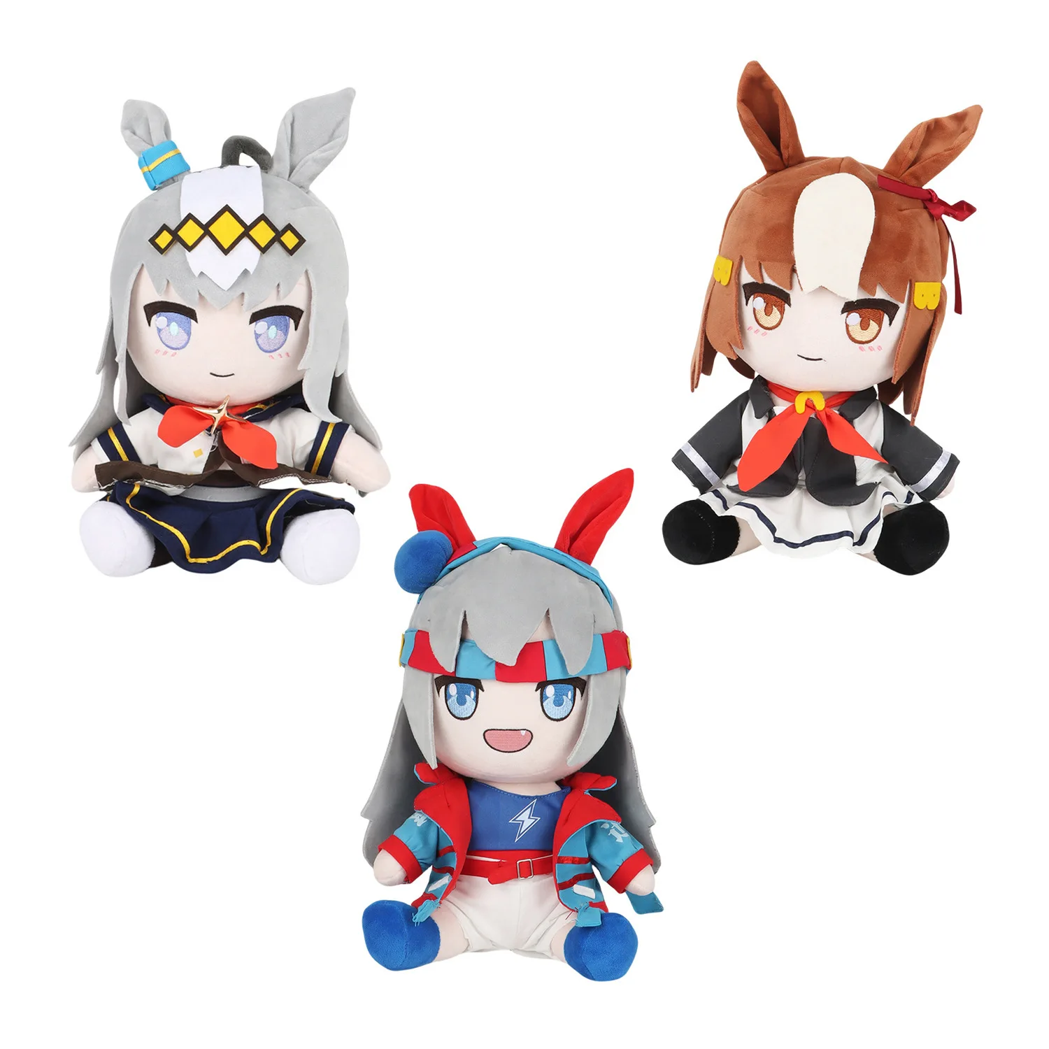 

33cm Anime Umamusume: Pretty Derby Game Merchandise Plush Oguri Cap Belno Doll Posture Dolls Plushie Cosplay Toy Gift for Fans