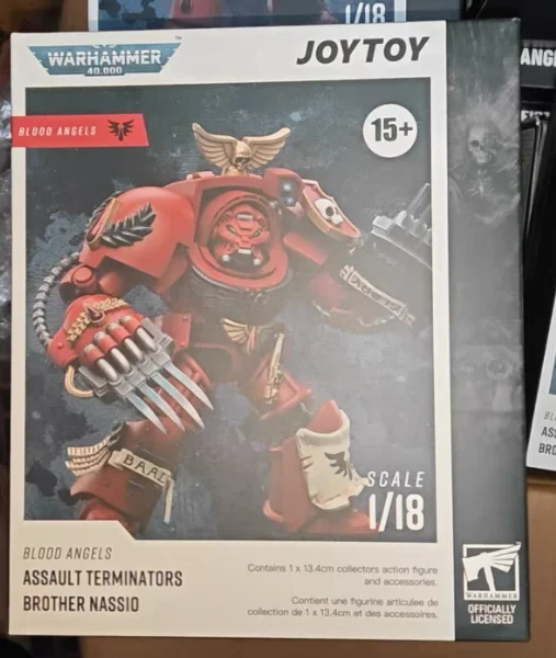 

【SF】JOYTOYS 1/18 Фигурка Blood Angels Assault Terminators Brother Nassio Модель игрушки Подарки Коллекция украшений
