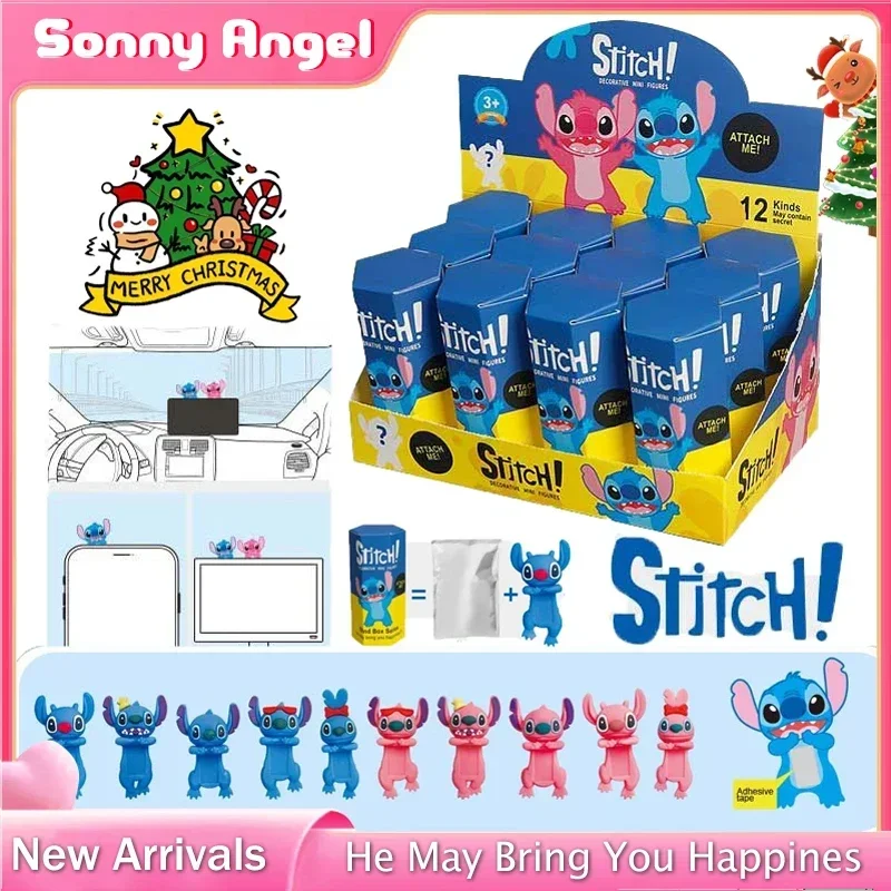 

New Stitch Sonny Angel Birthday Party Mysterious Cute Anime Character Christmas Collection Model Fan Doll Kids Gift Toys