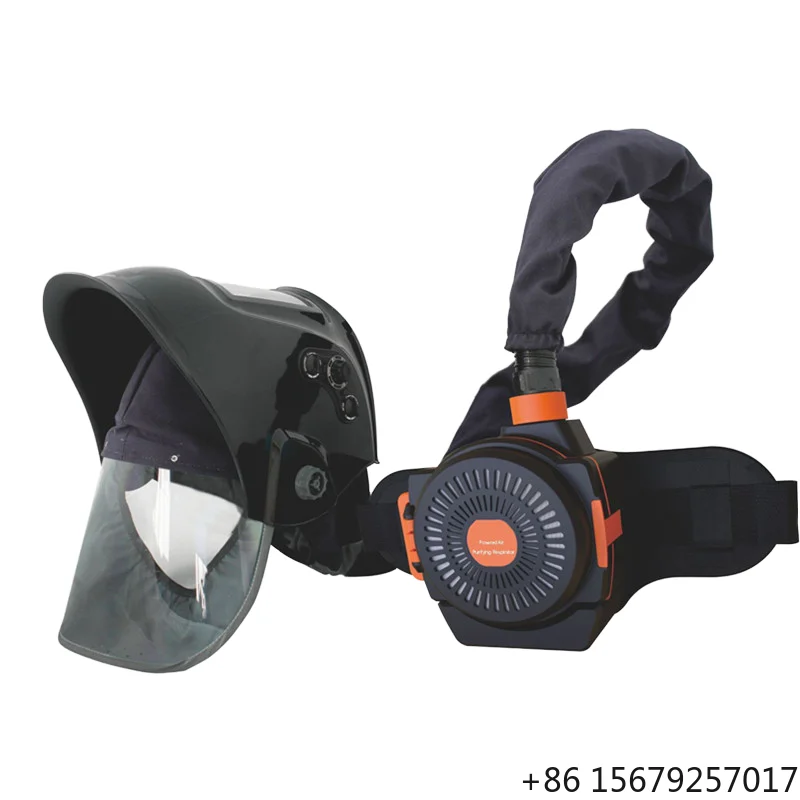 Best Selling Welder Protect Auto-darkening Welding Helmet Respirator Solar Lithium Battery Three-Layer Filter Air Hood 0.1-0.9s