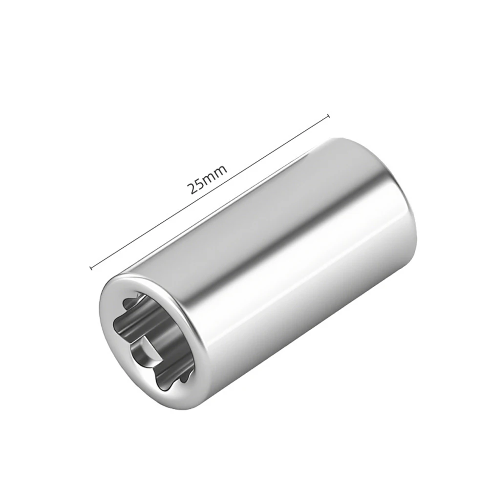 2pcs 1/4 Sleeve Screwdrivers Ratchet Socket Adapter Conversion Head Repair Hand Tool Parts Accessories