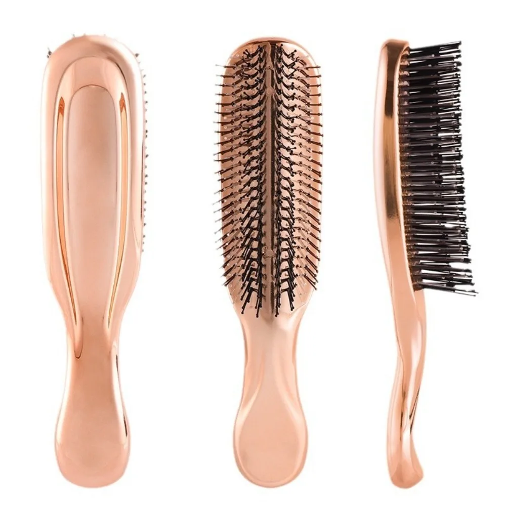 

Electroplated Crafted Massage Comb Upscale Cleansing Massage Scalp Fine Air Cushion Comb Hairdressing Luxury Style