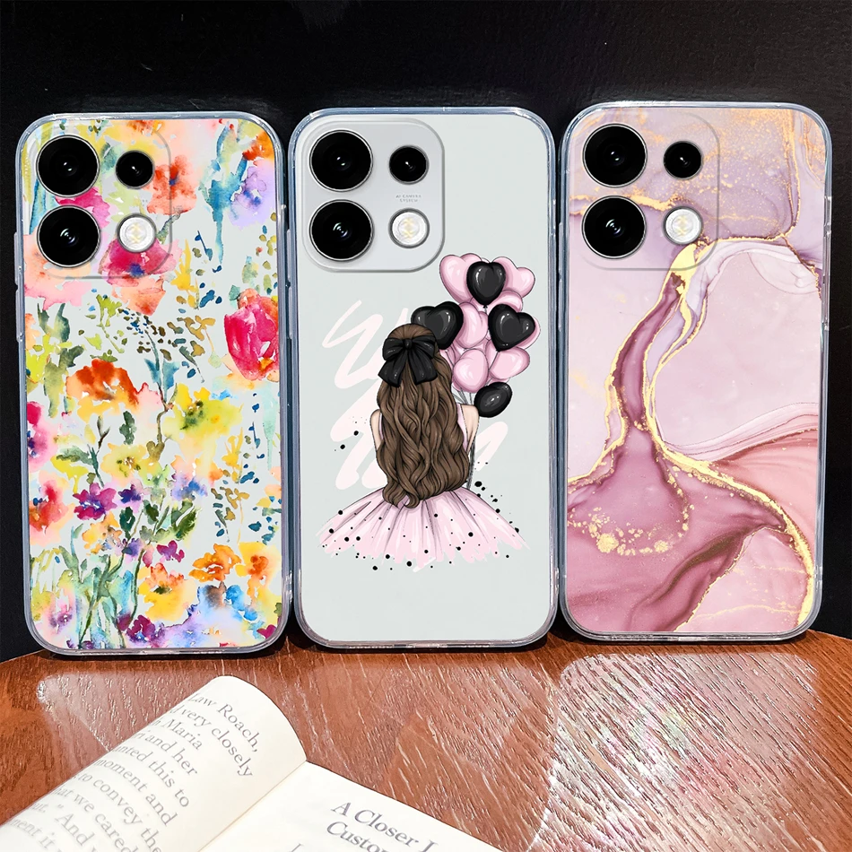For Oppo Reno 16 Pro 16C Phone Case Gradient Color Soft TPU Silicone Shockproof Shell For Oppo Reno16 C 5G Clear Back Cover