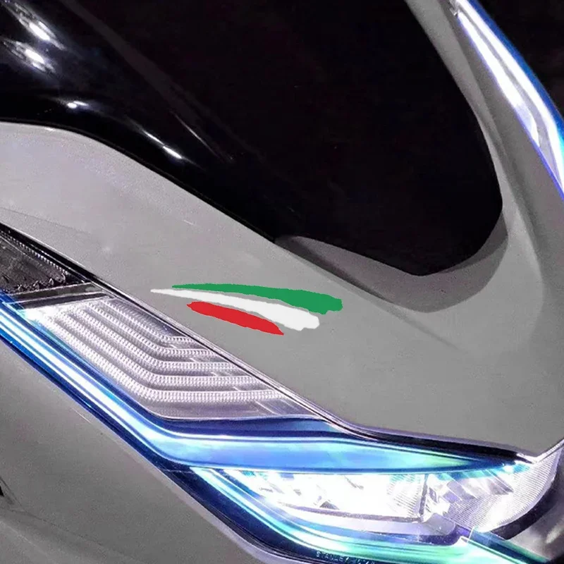 

1PC Italian Flag Sticker Red White Green Waterproof Vinyl Decal for Car Motorcycle Exterior Decor