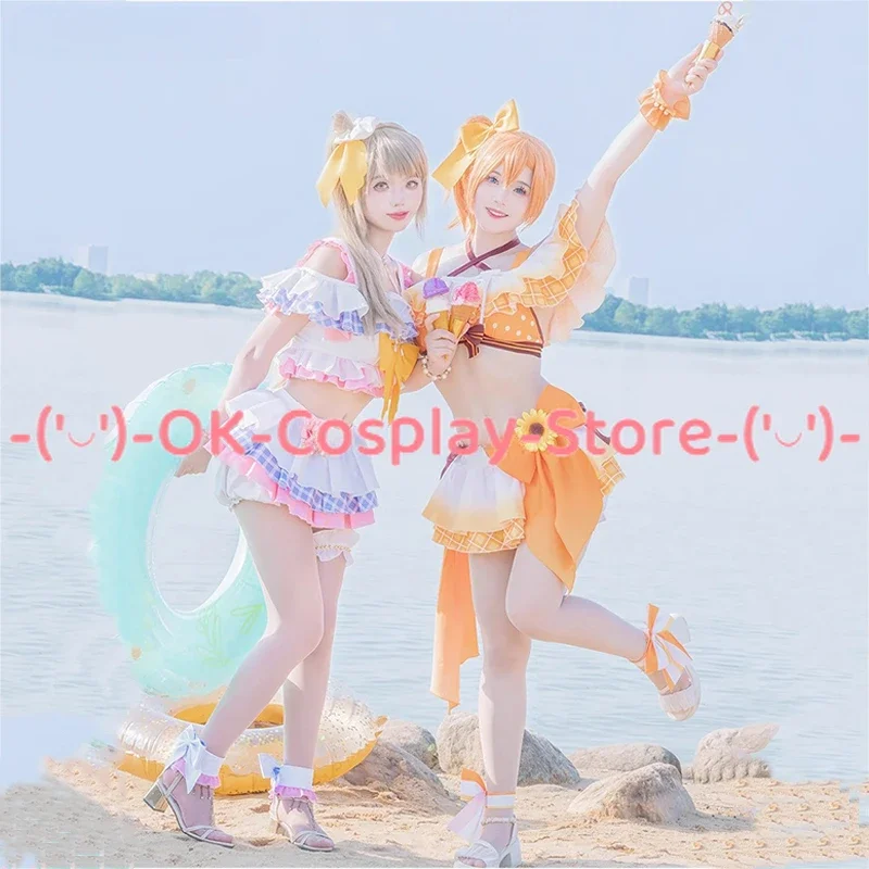 LoveLive Swimsuit Kousaka Honoka Minami Kotori Sonoda Umi Ayase Eli Cosplay Costume Sexy Swimwear Party Suit Halloween Uniforms