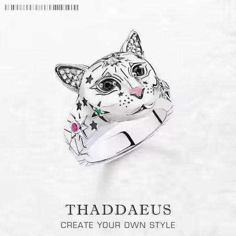 Magic Cat Ring Brand New Fine Jewerly Bohemia 925 Sterling Silver Gift For Women