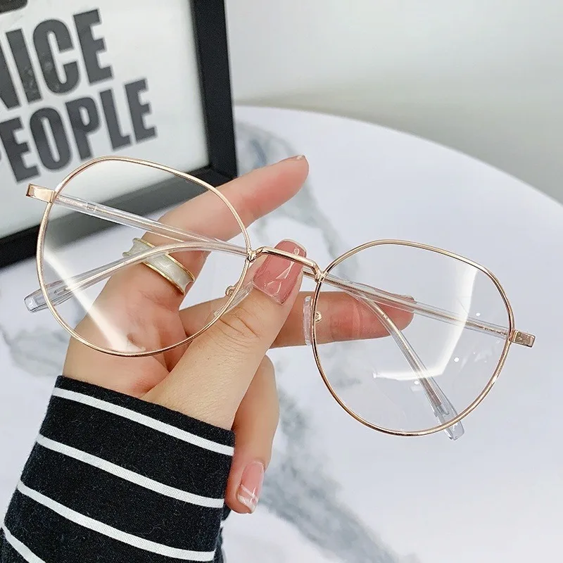 Plamis Photochrome Anti Strahlung Metall Computer Brille Anti Blau Licht Brillen Für Frauen/Männer – Detail 4