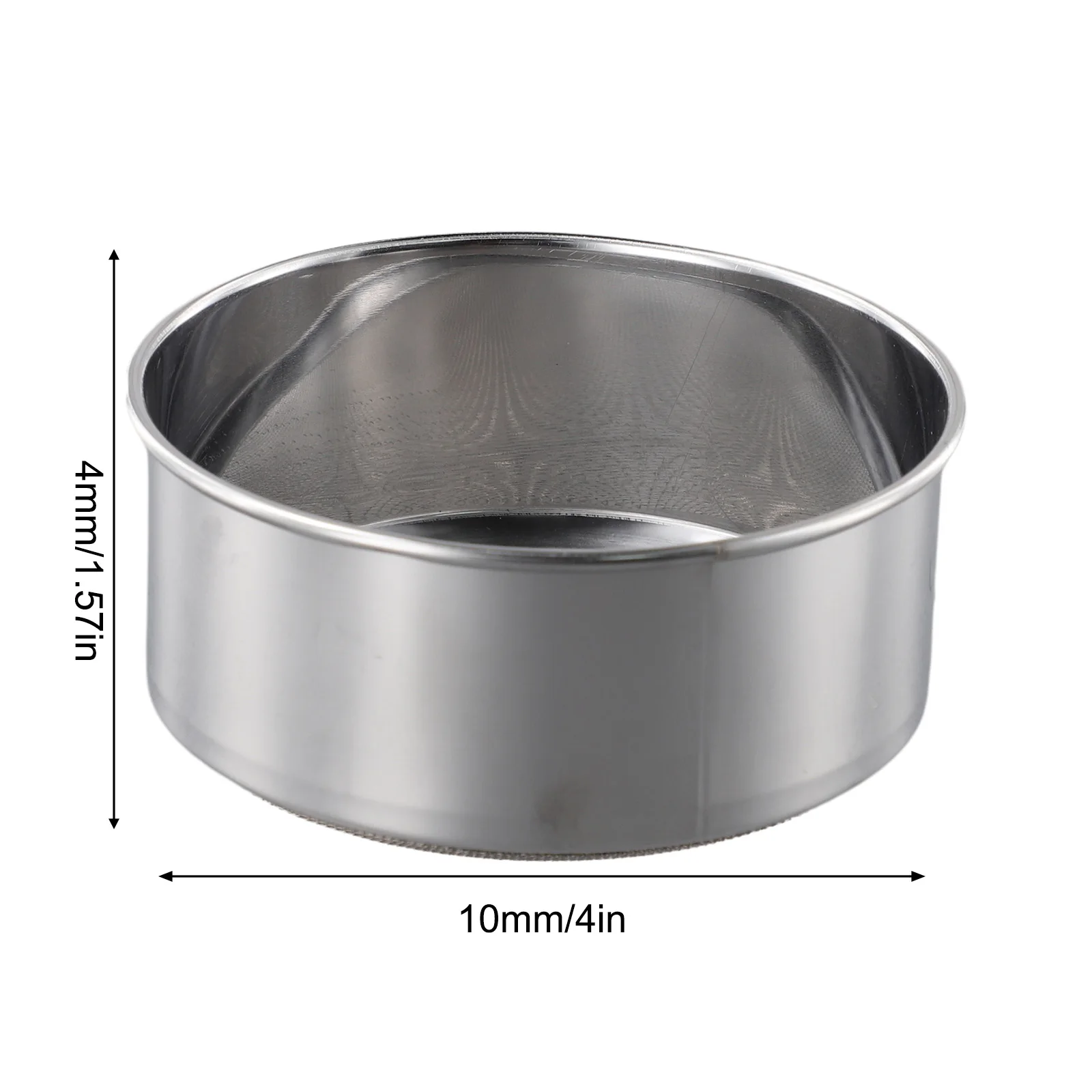 10-21cm Stainless Steel Flour Sieve Round Flour Sieve Strainer With 40 Mesh Kitchen Flour Powder Filter Screen Soil Strainer