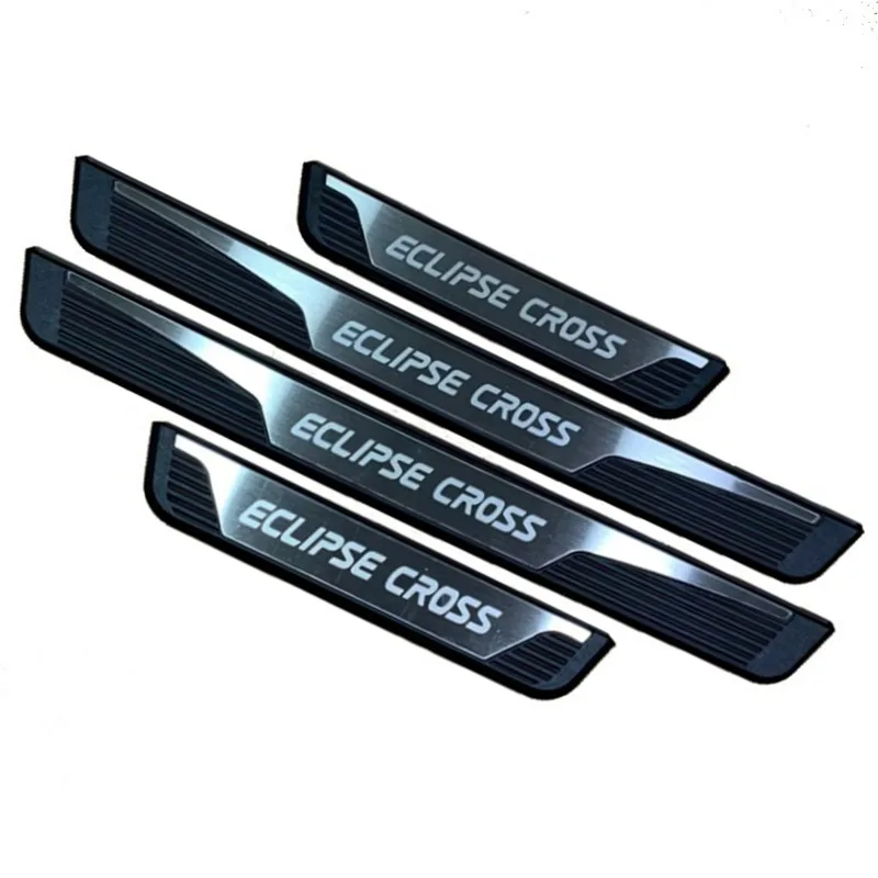 For Mitsubishi Eclipse Cross EV 2025 2026 Accessories Car Door Sill Scuff Plate Protector Threshold Pedal Exterior Trim Stickers