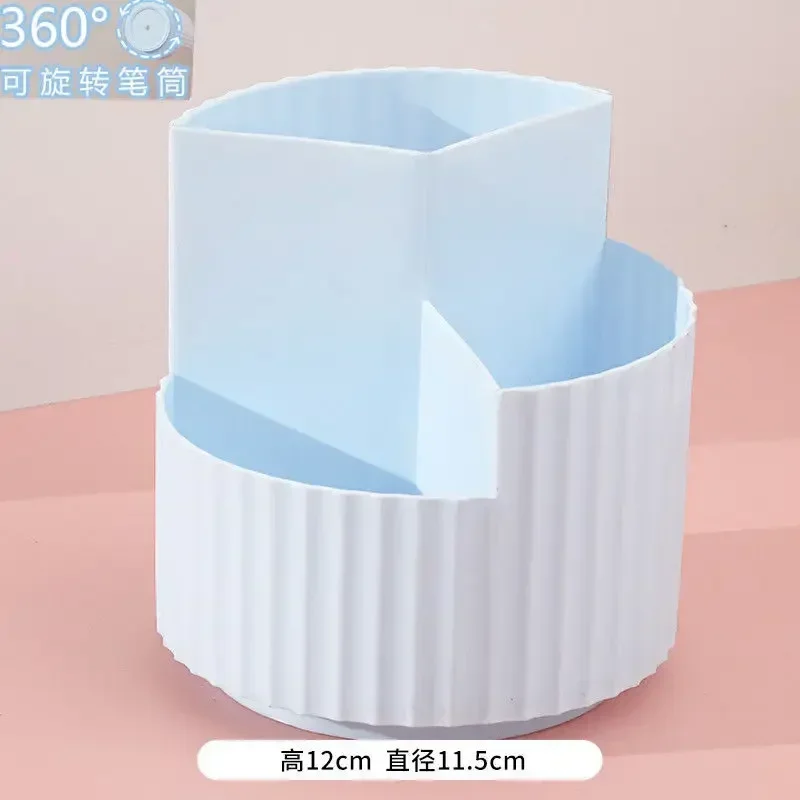 Multifunction 360 Degree Rotating Pen Holder Creative Large Capacity Desktop Storage Box Pencil Organizer School Stationery