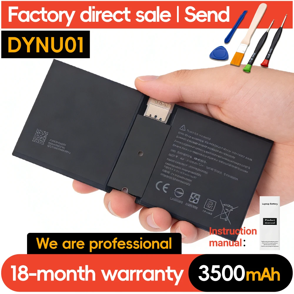 

SUOZHA NEW 7.66V 3500mAh Replacement Battery DYNU01 G16TA047 for Microsoft Surface Go 2 1901/1926 Laptop Battery