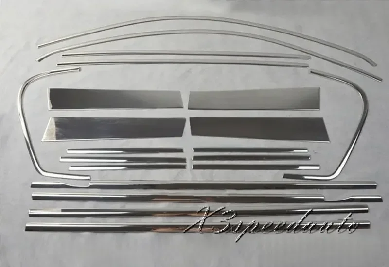 High Quality Stainless Steel 20PCS Full Window Frame + B Pillar Trim Cover For Volkswagen Tiguan 2008-2015