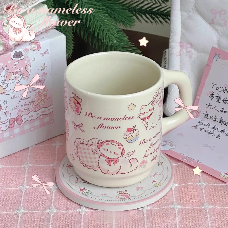 

Красота Ресторан Кофейная чашка Latte Kawaii Керамическая кофейная чашка для капучино Путешествия Холодный Canecas De Porcelana Аксессуары для дома