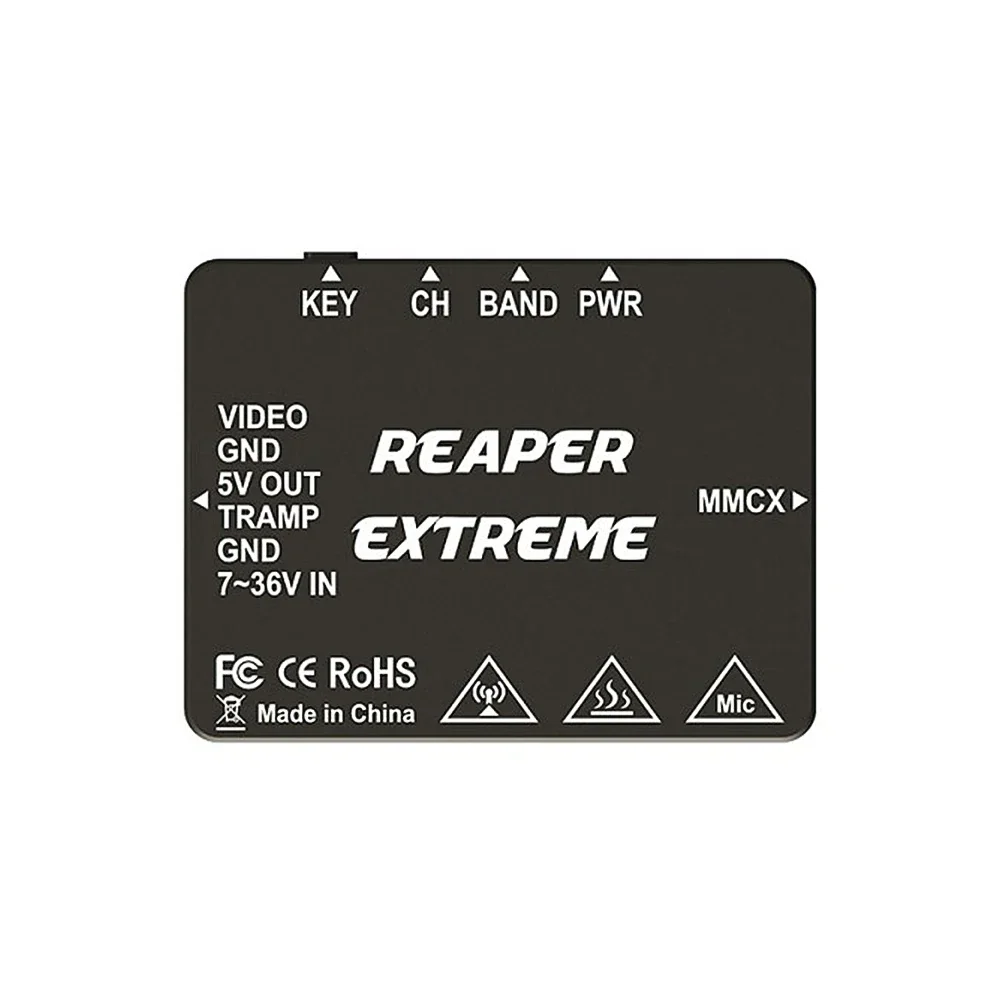 FOXEER 4.9G-6G Reaper Extreme V2 2.5W 80CH VTX 25mW/200mW/500mW/1.5W/2.5W Adjustable 2-8S 20X20mm for RC FPV Long Range Drone