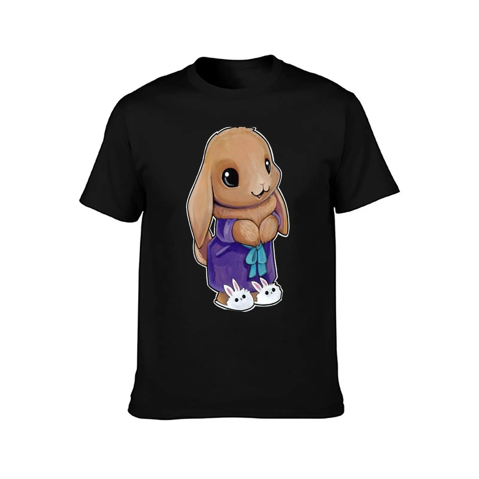 Marigold bunny T-Shirt, Summer Casual Cotton Tee, Oversized Streetwear Tops, Vintage Graphic Print, Loose Fit Short Sleeve