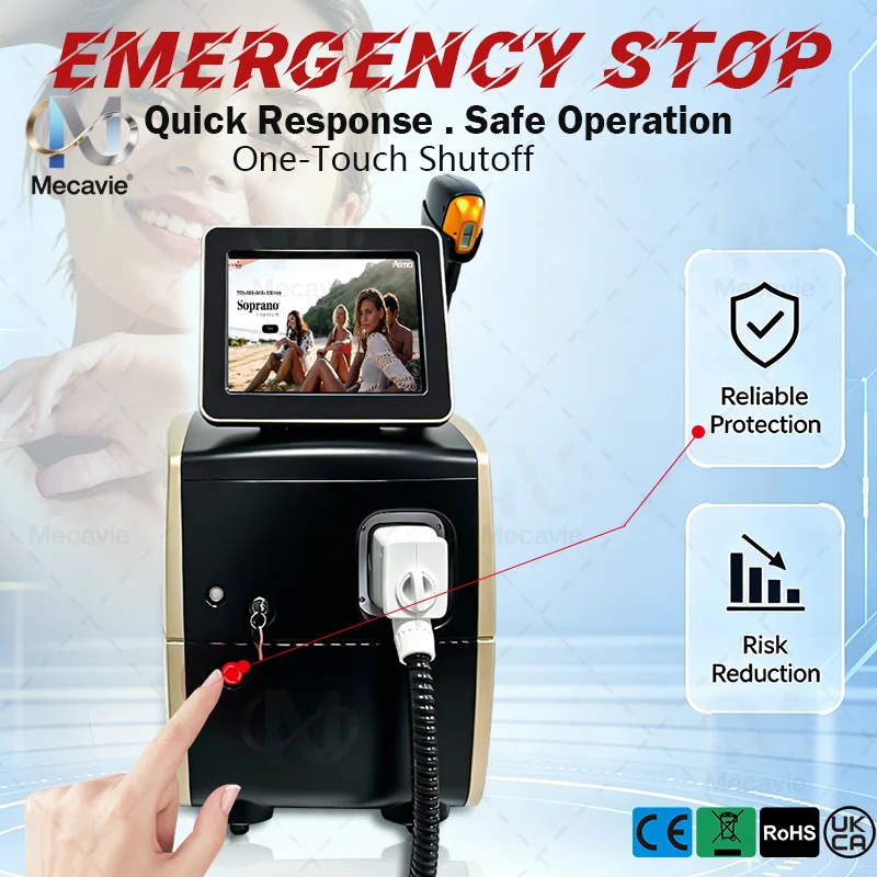 755nm 808nm 940nm 1064nm Diode Hair Removal Machine Ice Cooling Beauty Equipment Touch Screen Salon Device view 2