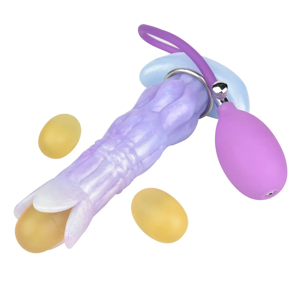 Fantasie Anale Seksspeeltjes Dildo Pneumatische Ovipositors Speelgoed DIY Gelatine Leggen Eieren Siliconen Vaginale Oefening Volwassen Spelletjes Masturbators