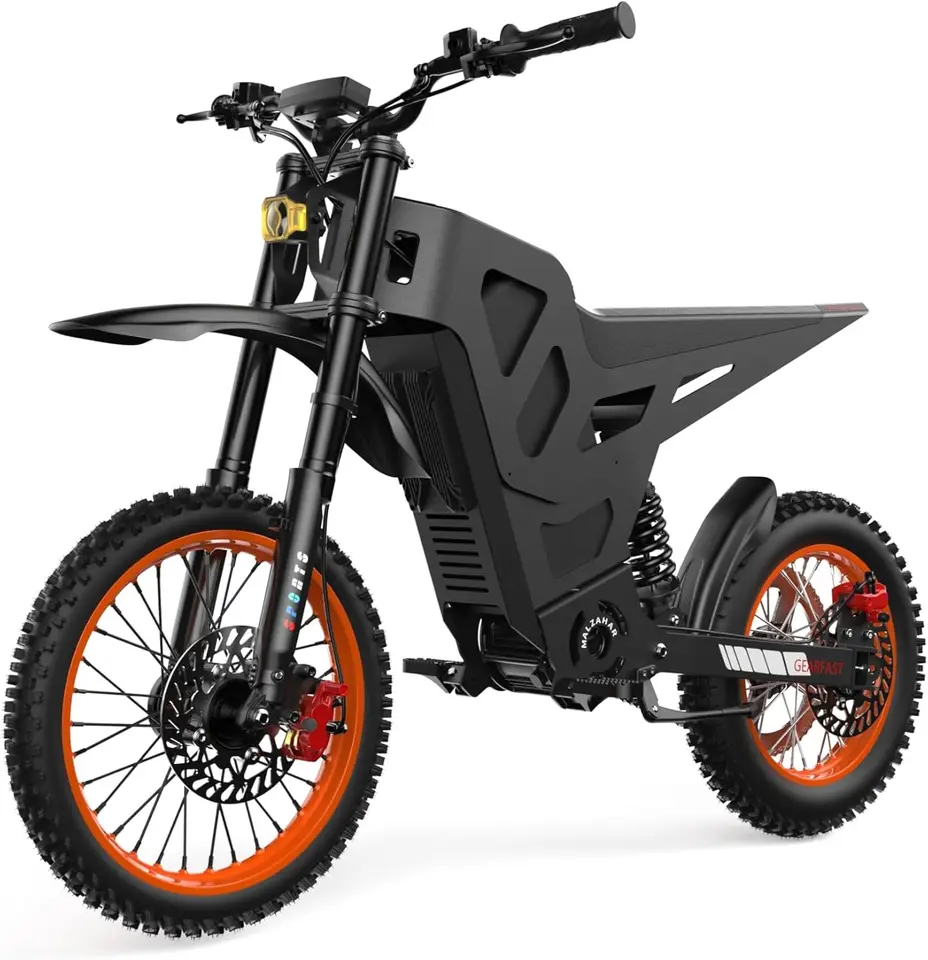 Electric Dirt Bike for Teens Adults Age 13+, 3000W Peak Ebike, 36 Mph Speed, Equipped with 48V 20.8AH Battery,14"/12" Off-Road T