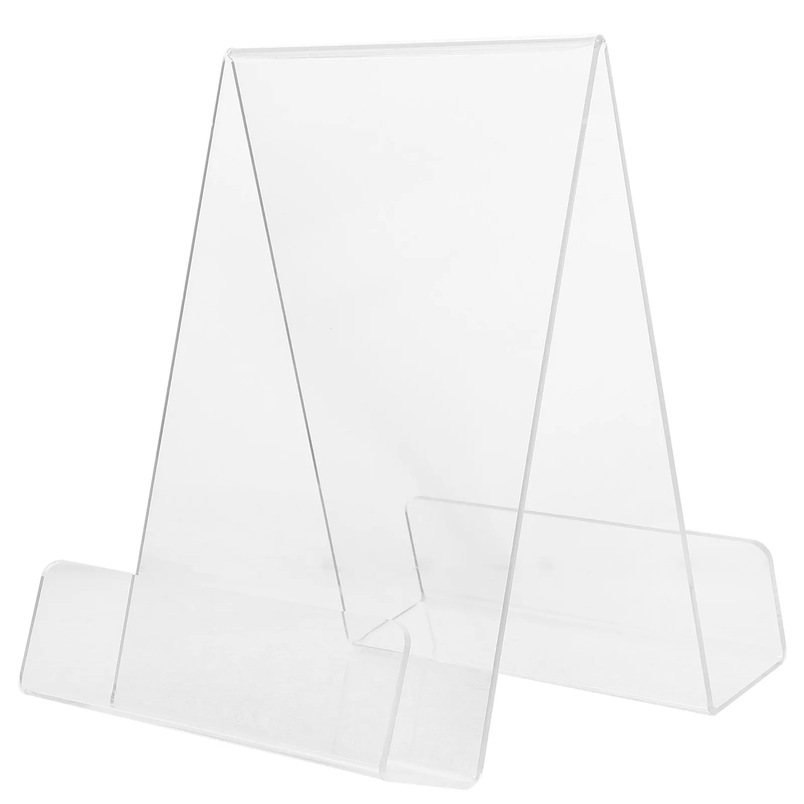 

Прозрачная подставка для книг из акрила, держатель для книг, альбомов, компакт-дисков, открыток, поздравительных открыток, настольная витрина