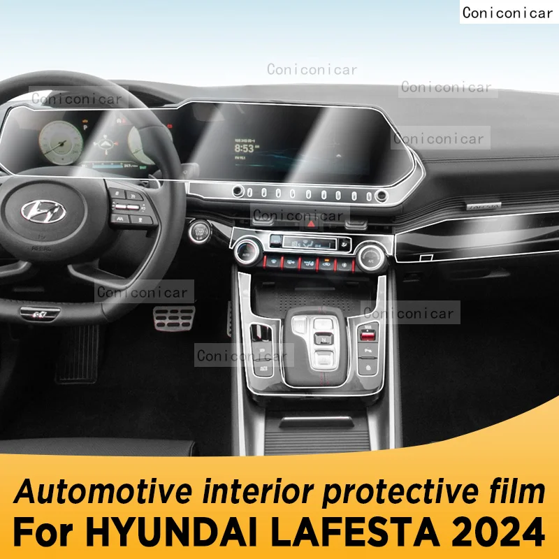 

Для HYUNDAI LAFESTA 2024, автомобильная внутренняя защитная пленка для экрана, ТПУ, защита от царапин, панель приборной панели, навигационная наклейка