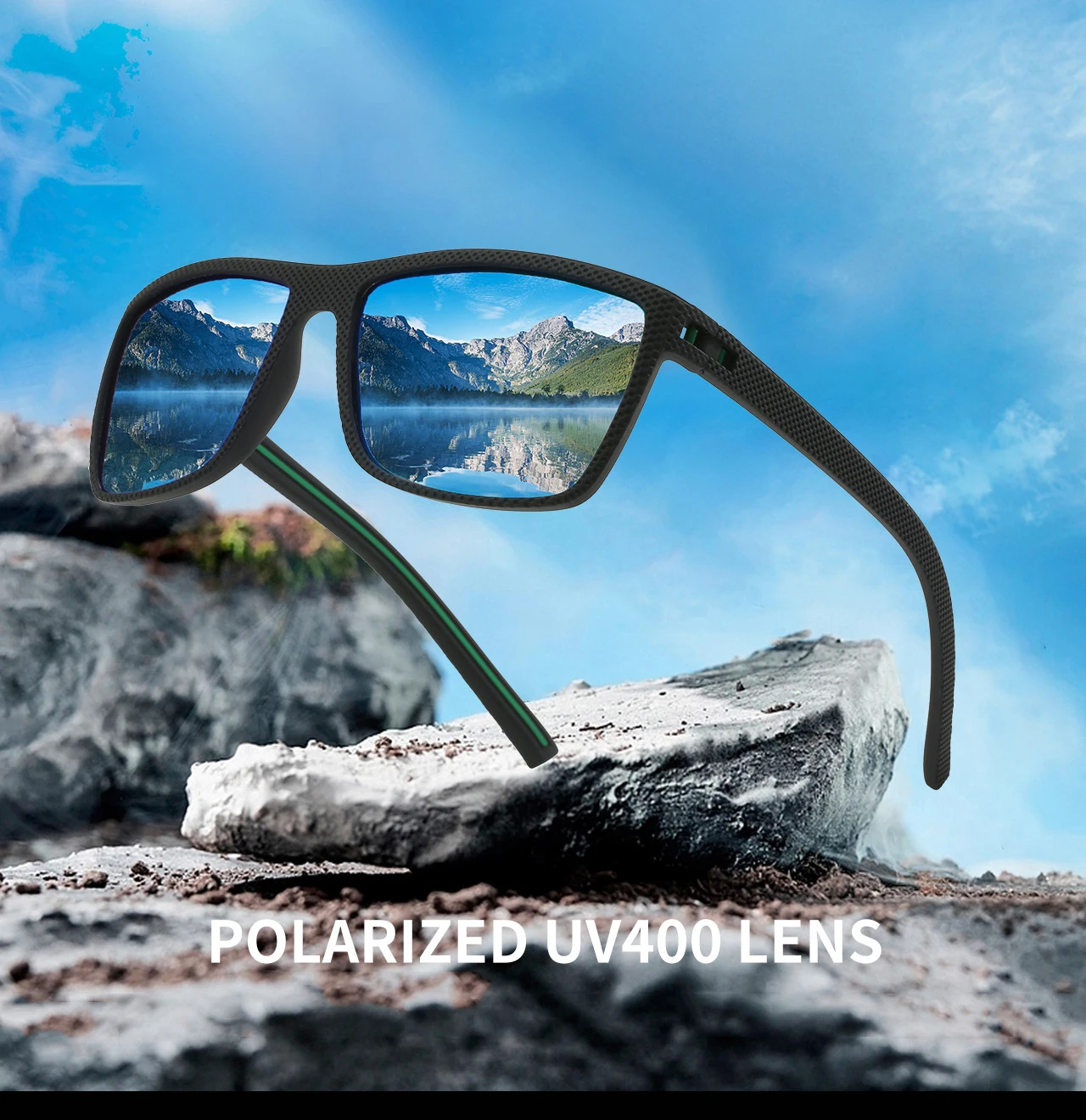 1/2PCS Polarisierte Fahren Sonnenbrille Männer Sonnenbrille Frauen UV400 Platz Retro Sonnenbrillen Outdoor Sport Brillen Angeln Schutzbrillen – Detail 2