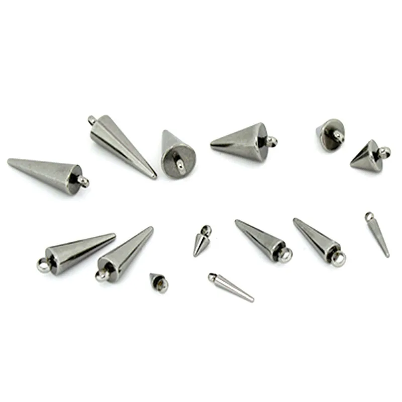 

20Pcs/Lot Stainless Steel Metal Circular Cone Charms Pendants Necklace Earrings Accessories for DIY Jewelry Making Suppliers